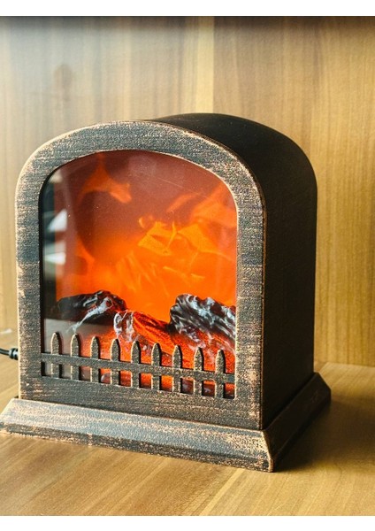Dekoratif Elektrikli Şömine USB ve Pilli Isıtıcı Görünümlü Şömine modelleri