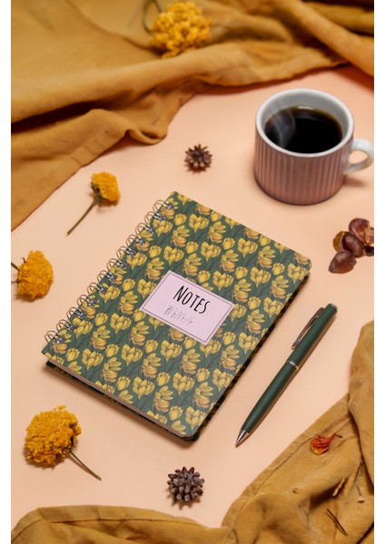 Magnolia-Mini Sert Kapak Spiralli Defter, 12X17 cm fiyatları