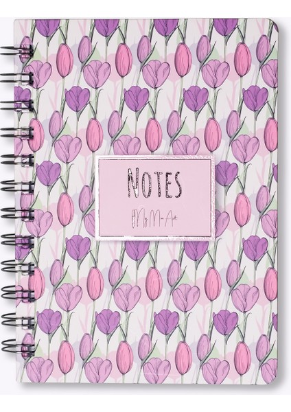 Tulip-Mini Sert Kapak Spiralli Defter, 12X17 cm