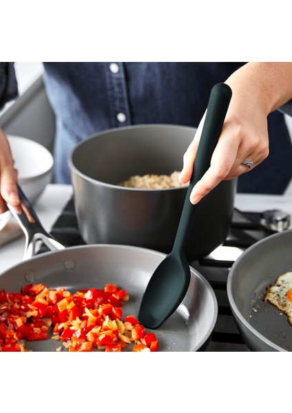 Silikon Kaşık Mat Siyah