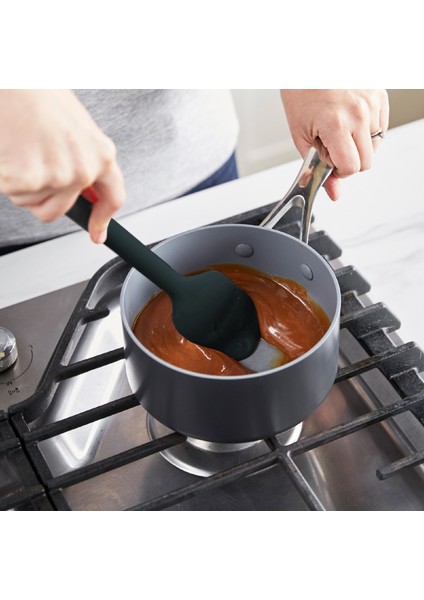 Silikon Spatula Mat Siyah