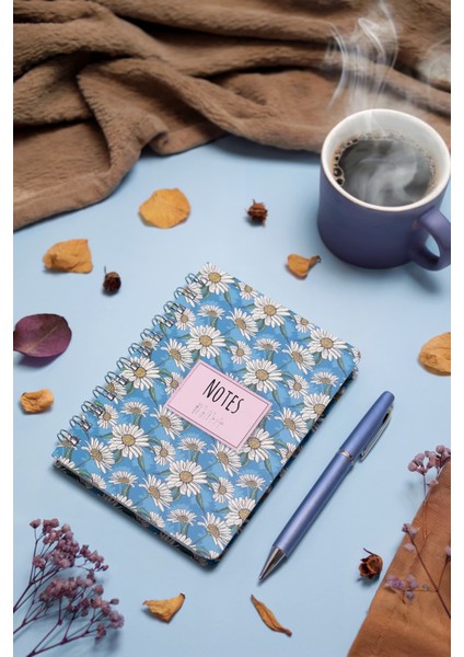 Daisy-Mini Sert Kapak Spiralli Defter, 12X17 cm fiyatları