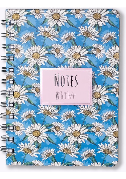 Daisy-Mini Sert Kapak Spiralli Defter, 12X17 cm modelleri