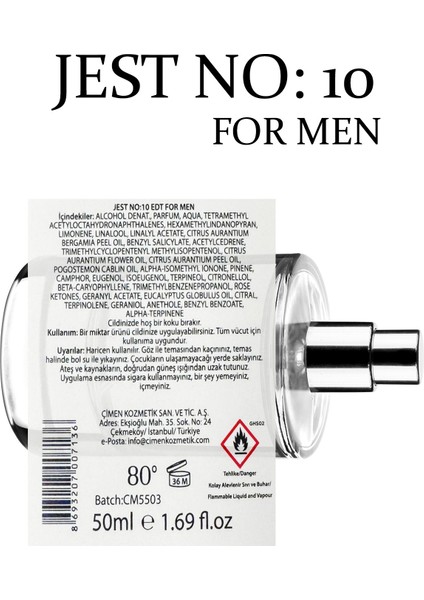 No:10 Edp For Men