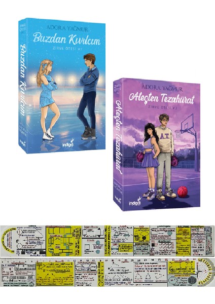 Zirve Ötesi 2 Kitap Set (Matematik Öğreten Cetvel) - Adora Yağmur