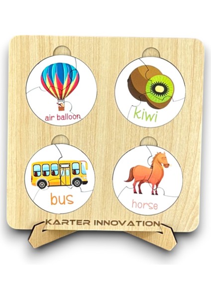 Nesneler Ingilizce Puzzle,hayvanlar Ingilizce Yapboz,meyveler Ingilizce,ahşap Oyuncak,eğitici Oyuncak