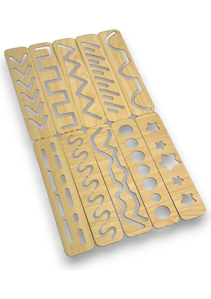 Çizgi Çalışması Kalem Tutma Becerisini Geliştiren Set 10'lu Çizgi Çalışması fırsatları