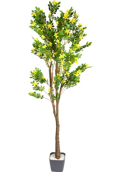 Yapay Ağaç Sunshine 1920 Yaprak 170 Çiçekli Sarı-Yeşil 180 cm .