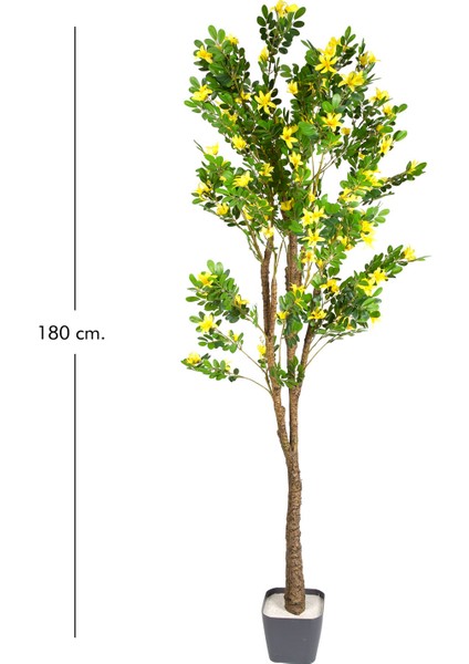 Yapay Ağaç Sunshine 1920 Yaprak 170 Çiçekli Sarı-Yeşil 180 cm . fırsatları