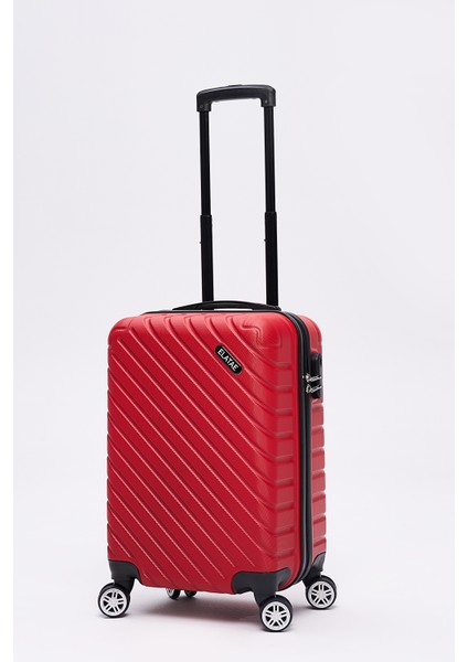 3'lü Valiz Seti Elatae Pro Abs Valiz Orta - Kabin Boy ve Makyaj Kırmızı 1001 modelleri