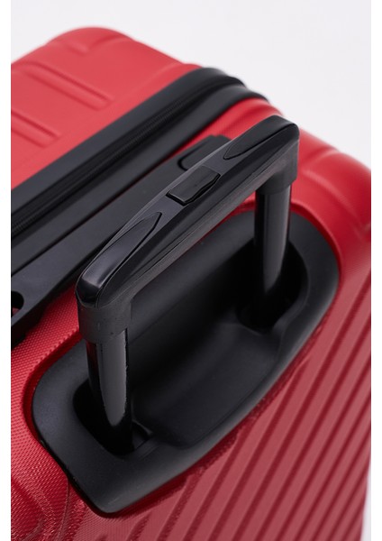 3'lü Valiz Seti Elatae Pro Abs Valiz Orta - Kabin Boy ve Makyaj Kırmızı 1001 indirimleri