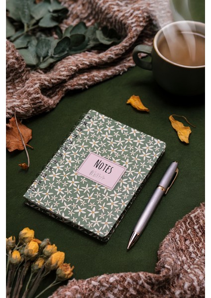 Startflower-Mini Sert Kapak Spiralli Defter, 12X17 cm fiyatları