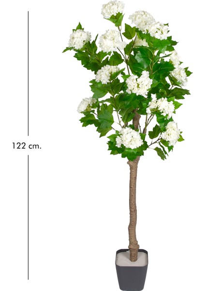 Yapay Ortanca Ağacı 16 Çiçekli Yeşil-Beyaz 122 cm . fırsatları