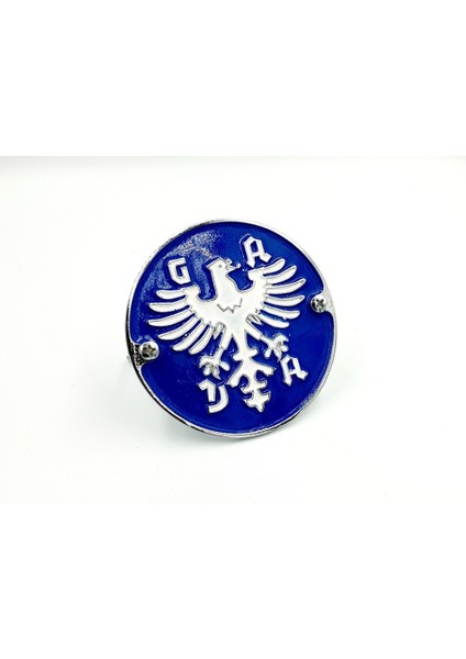 Adac Etiketlere Özel Panjur Arması Vidalı Mavi Arma