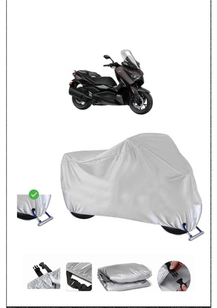 Yamaha X-Max 300 Tech Max Için Kilit Uyumlu Motosiklet Branda, Güvenli, Su Geçirmez Dayanıklı Kumaş