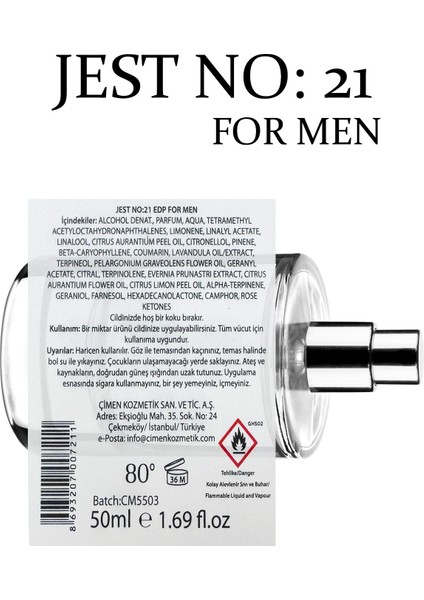No:21 Edp For Men