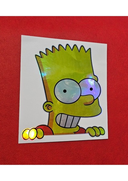 Hologram Sticker Bart Simpson Sticker - Sticker Hologram Bart Simpson fiyatları
