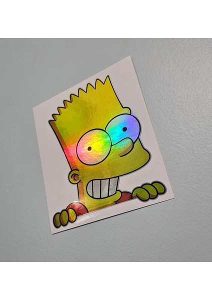 Hologram Sticker Bart Simpson Sticker - Sticker Hologram Bart Simpson fırsatları