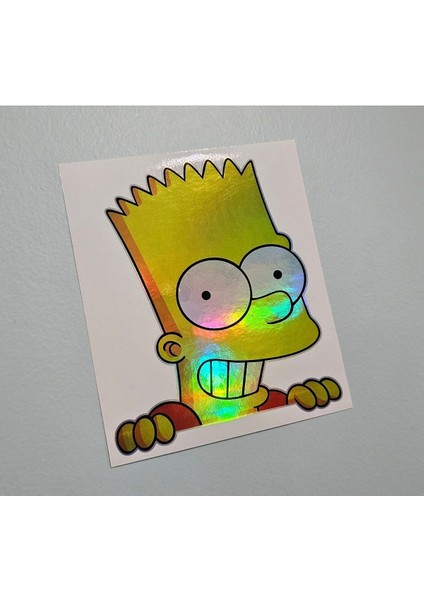 Hologram Sticker Bart Simpson Sticker - Sticker Hologram Bart Simpson indirimleri