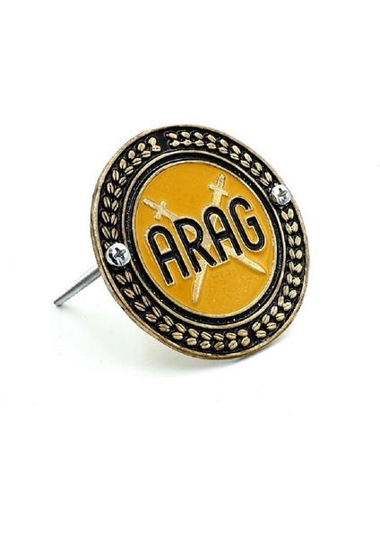 Arag Etiketlere Özel Panjur Arması Vidalı Sarı Arma