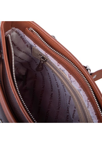 Kadın Çok Gözlü Ayarlanabilir Askılı Omuz ve Çapraz Çanta Kahve Taba Lopez fiyatları