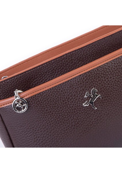 Kadın Çok Gözlü Ayarlanabilir Askılı Omuz ve Çapraz Çanta Kahve Taba Lopez fırsatları