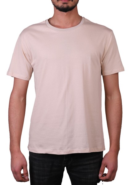 Erkek Pamuk Süprem Penye Regular Kesim Bisiklet Yaka Düz T-Shirt fiyatları