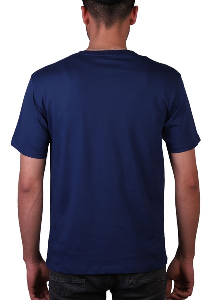 Erkek Pamuk Süprem Penye Regular Kesim Bisiklet Yaka Düz T-Shirt modelleri