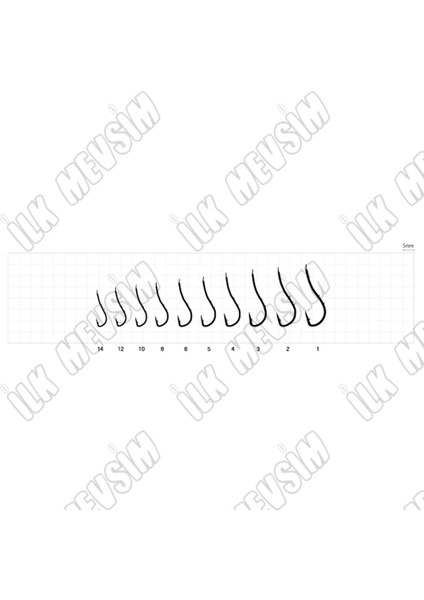 Ryusen W-Hold Black F-988 Serisi Olta Iğnesi Iğne No : 6