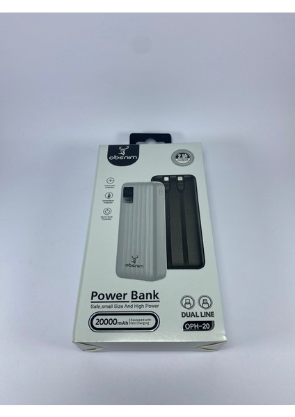 Oph-20 LED Ekranlı 20000 Mah Dahili Kablo Powerbank fiyatları