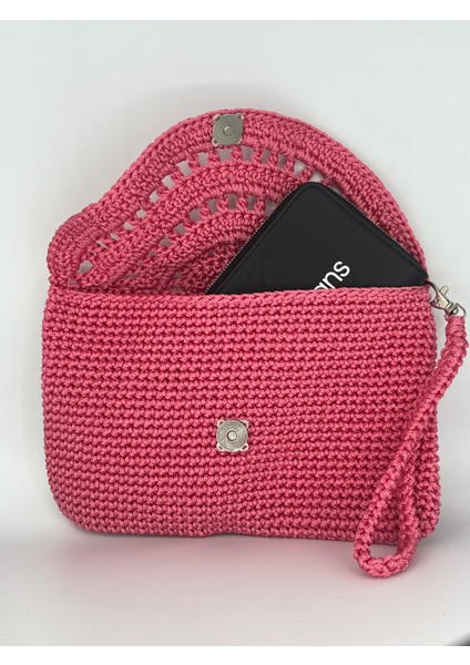 Özel Tasarım Clutch Pembe Renk El Çantası fiyatları