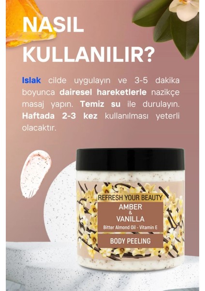 Vücut Peelingi 500 ml - Kayısı Çekirdeği ve Fındık Kabuğu Granülleri ile E Vitamini İçerir