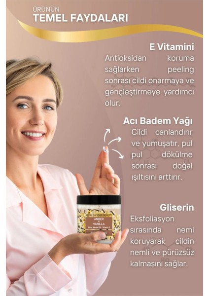 Vücut Peelingi 500 ml - Kayısı Çekirdeği ve Fındık Kabuğu Granülleri ile E Vitamini İçerir