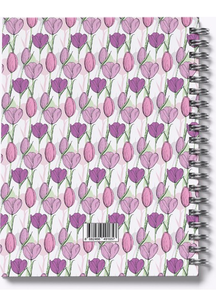 Tulip-Big Sert Kapak Spiralli Defter, 17X24 cm modelleri