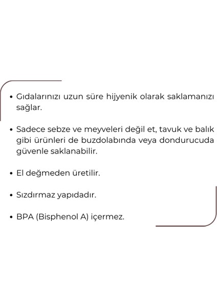 Orta Boy Buzdolabı Poşeti 24x38 cm, 20'li Paket