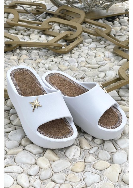 Pusula Kadın Terlik Plaj Deniz Havuz Terliği Dolgu Topuk Yüksek Taban fiyatları