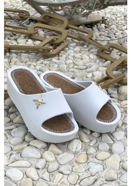 Pusula Kadın Terlik Plaj Deniz Havuz Terliği Dolgu Topuk Yüksek Taban modelleri