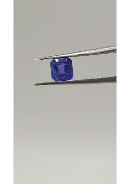 1.45 ct 5.87X5.68 mm Octagon Natural Violet Blue Tanzanite. Tanzania