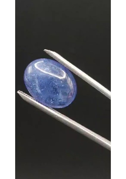 12.40 ct 16.8X12.8 mm Oval Cabachon Natural Tanzanite