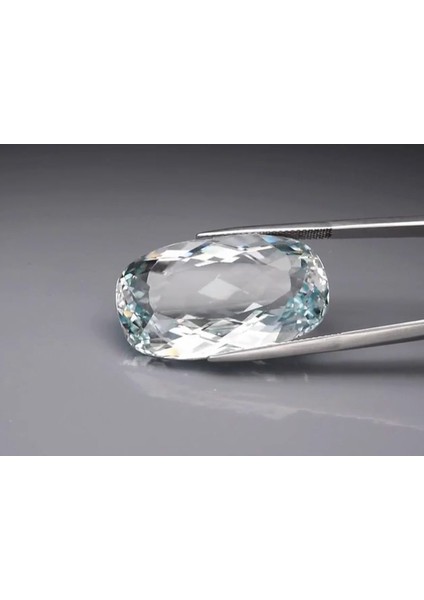 52.80 ct 29.8X17 mm Vs Long Cushion Natural Unheated Blue Topaz Brazil, Huge!