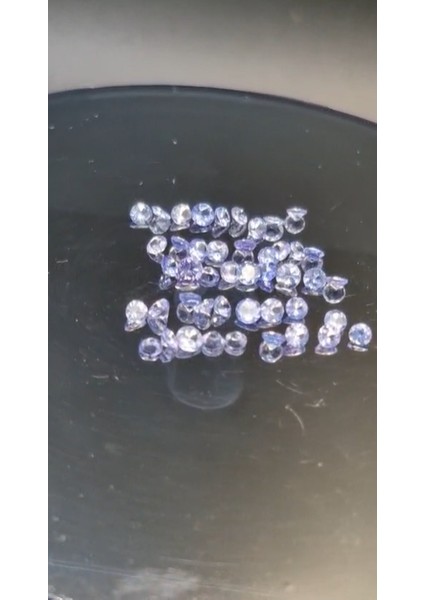 3.09 ct 45PCS 2.4 To 2.8 mm Round Natural Purplish Blue Tanzanite
