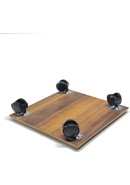 Kare Ahşap Saksı Altlığı Damacana Tüp Saksı Sehpası Tekerlekli 30x30 Cm fiyatları