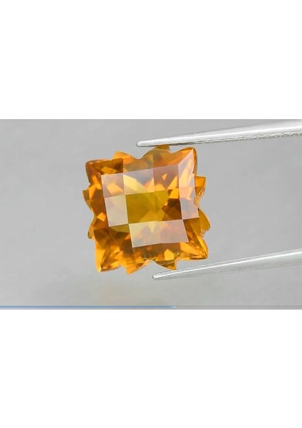 6.49 ct 11.6X11.5 mm Vs Fancy Natural Yellow Citrine, Brazil