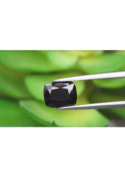 1.87 ct 8x6.4 mm Vs Cushion Natural Deep Reddish Orange Spinel, Myanmar