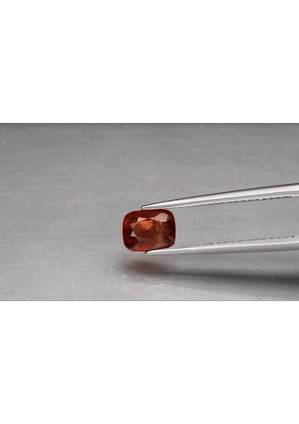 1.07 ct 6.5X5 mm Cushion Natural Medium Orange Spinel, Myanmar
