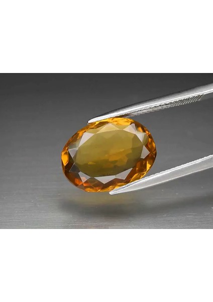 6.40 ct 15X11 mm Vs Oval Natural Yellow Citrine, Brazil