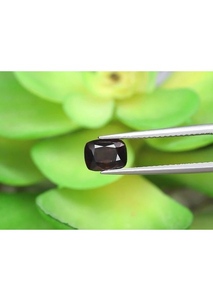 1.27 ct 6.8x5.2 mm Cushion Natural Deep Reddish Orange Spinel, Myanmar