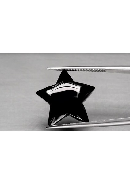 9.70 ct 17.5X17.5 mm Star Natural Black Spinel, Thailand