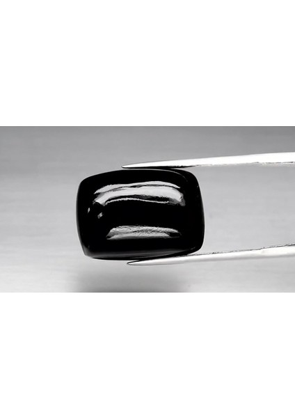 18.98 ct 18X12.8 mm Cushion Cabochon Natural Black Spinel, Thailand