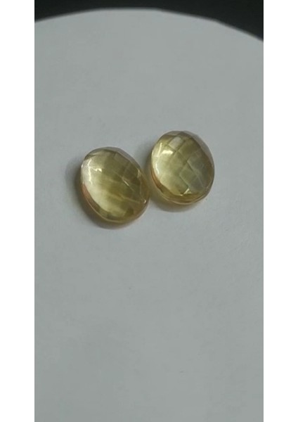 13.95 ct 15X11 mm Oval/2pcs Lot Natural Citrine